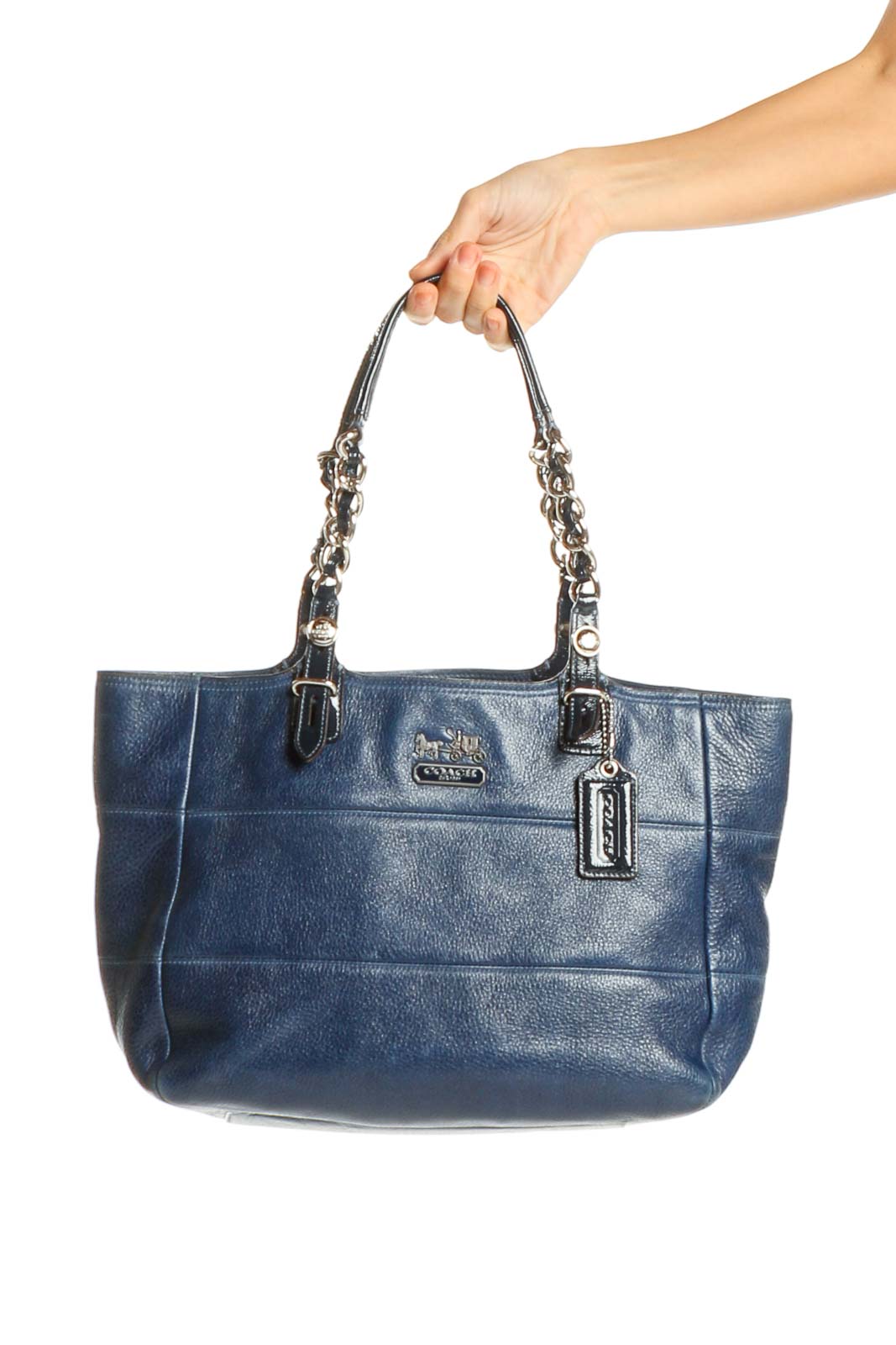 Blue Tote Bag Front