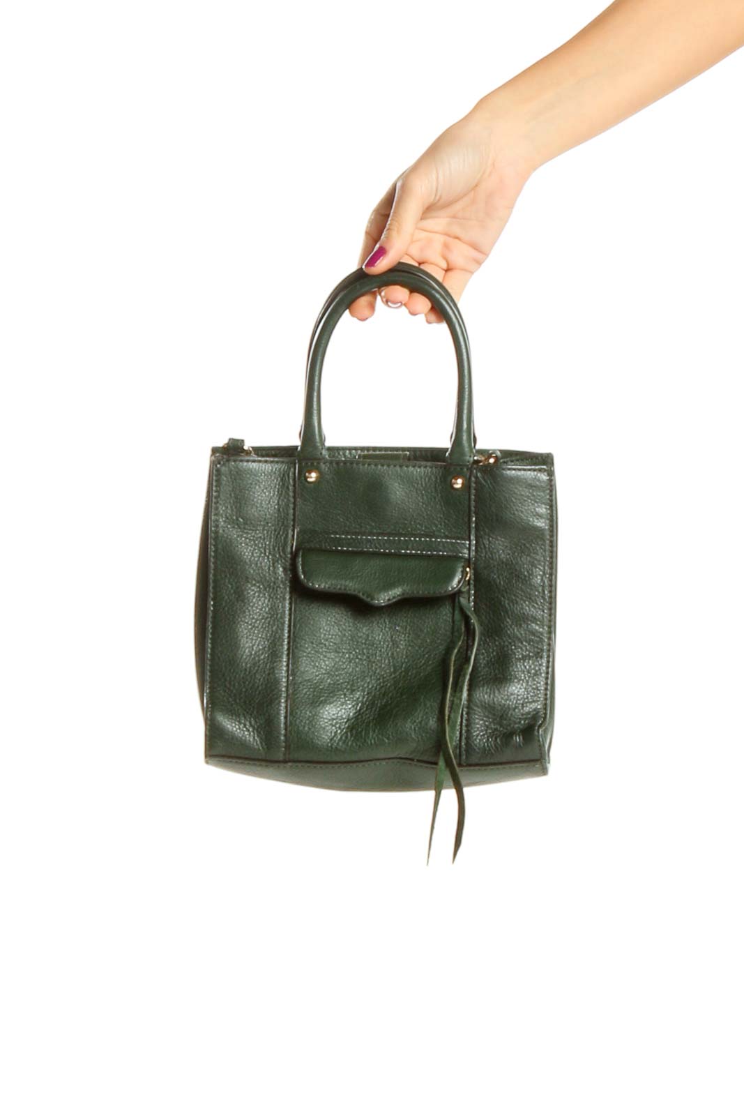Green Mini Tote Bag Front