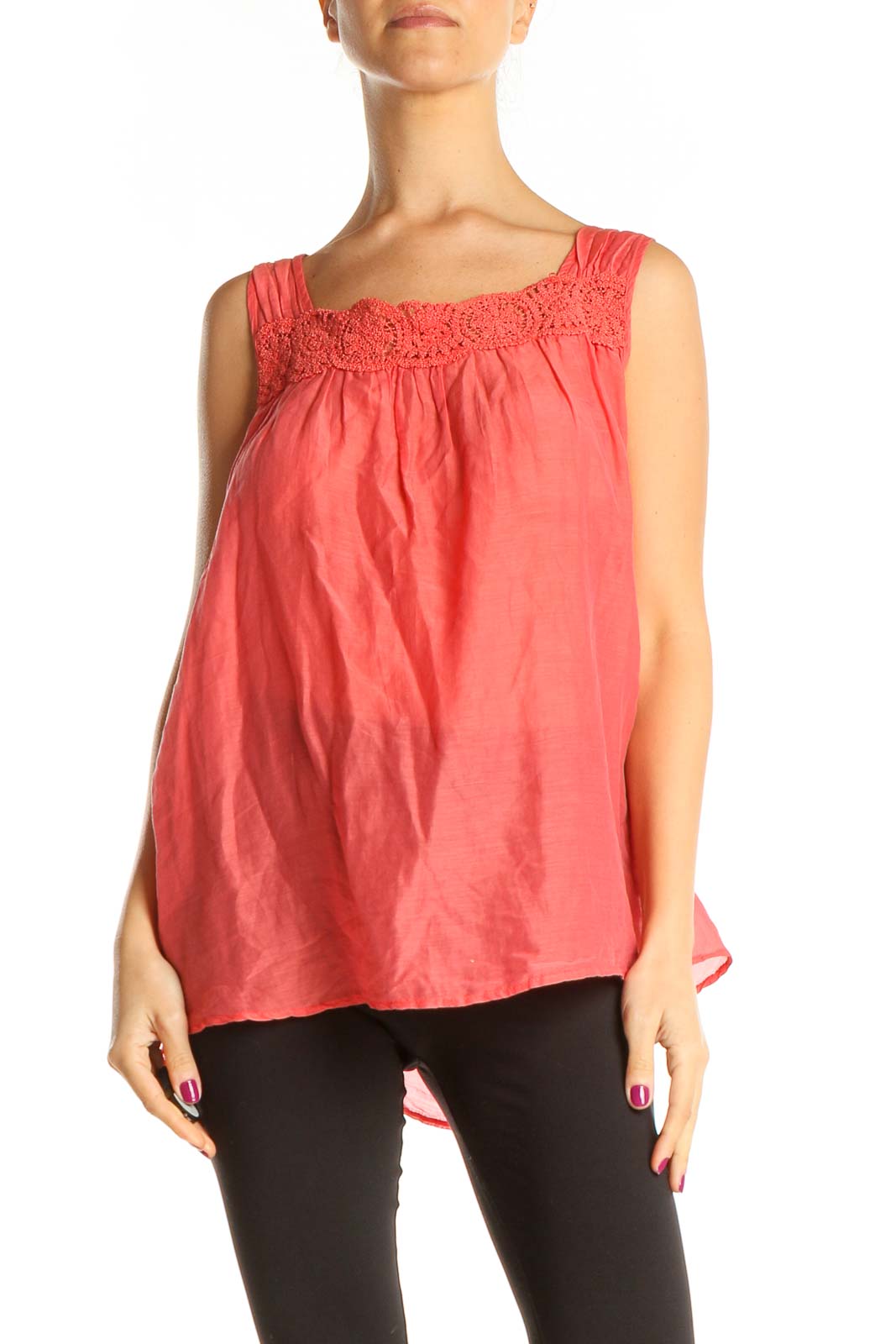 Pink Holiday Tank Top Front