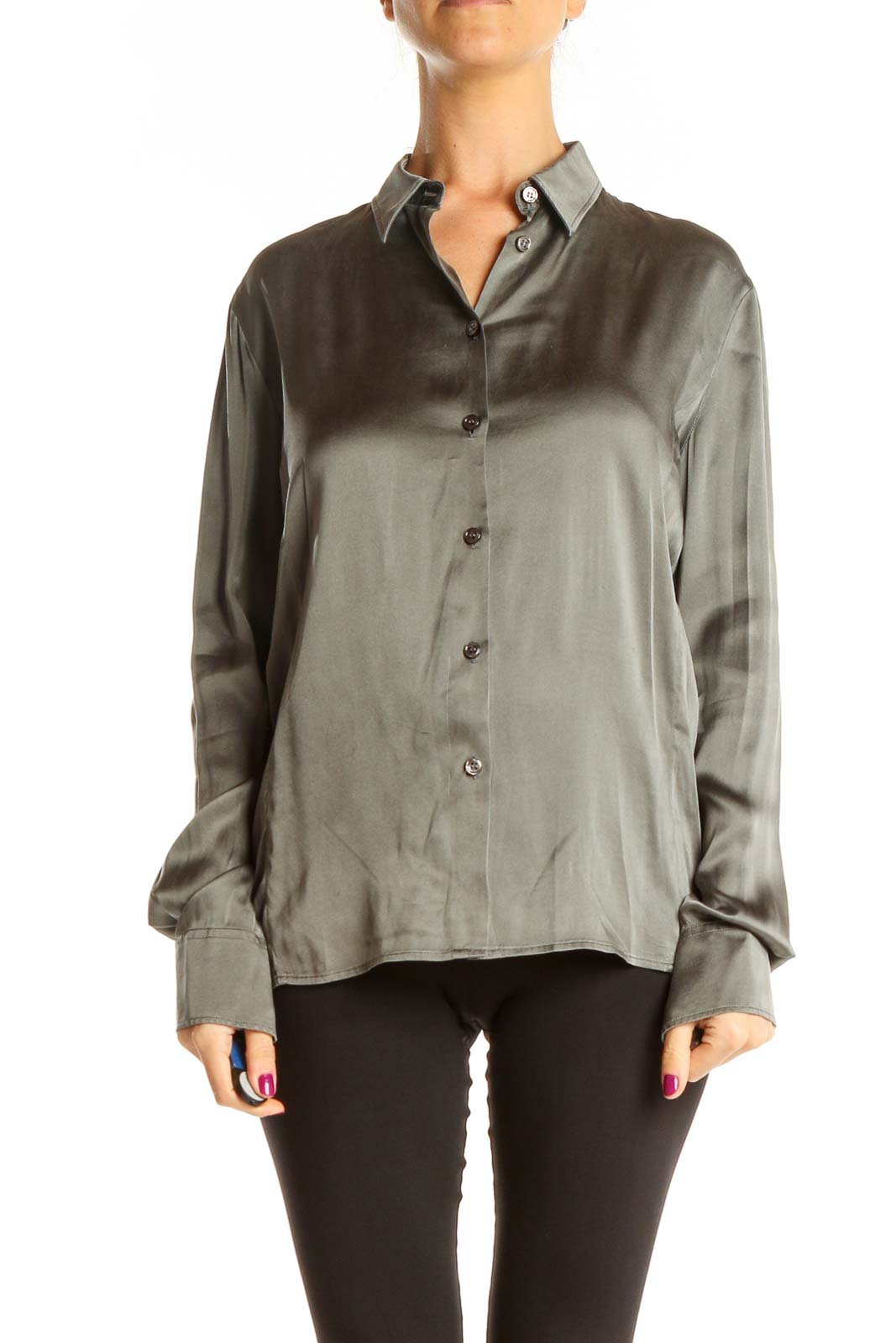 Gray Formal Top Front