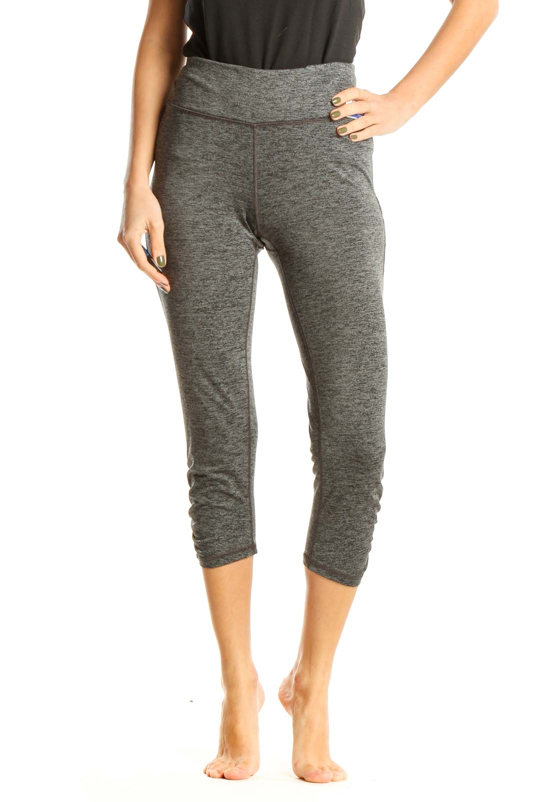 Gray Activewear Leggings Front