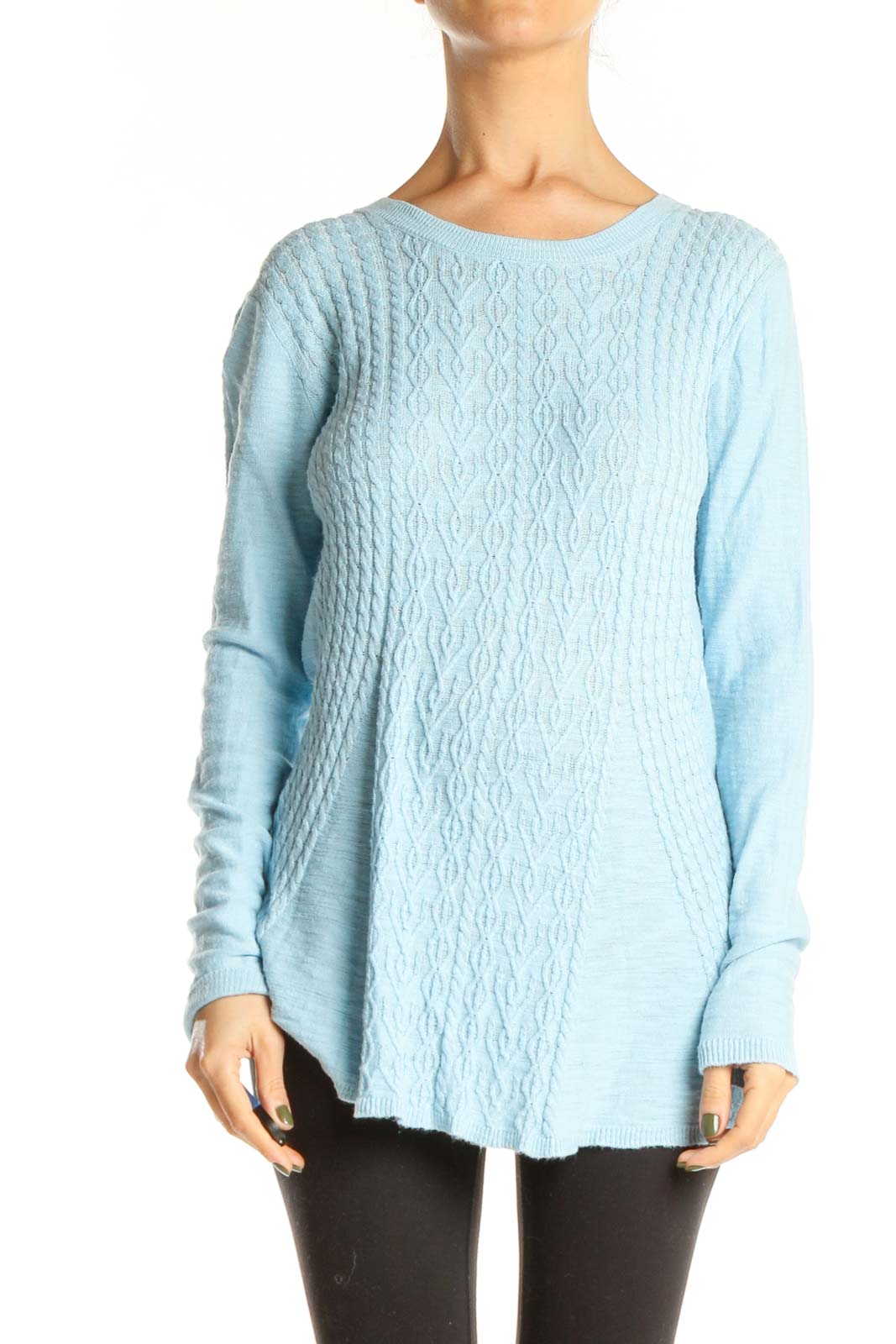 Blue All Day Wear Sweater Front