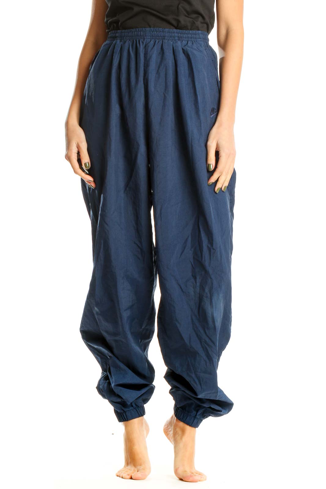 Blue Casual Sweatpants Front
