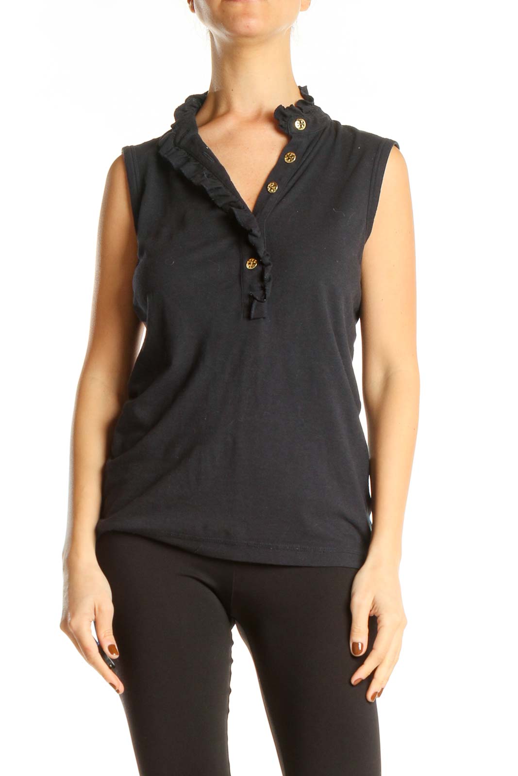 Black Chic Tank Top Front