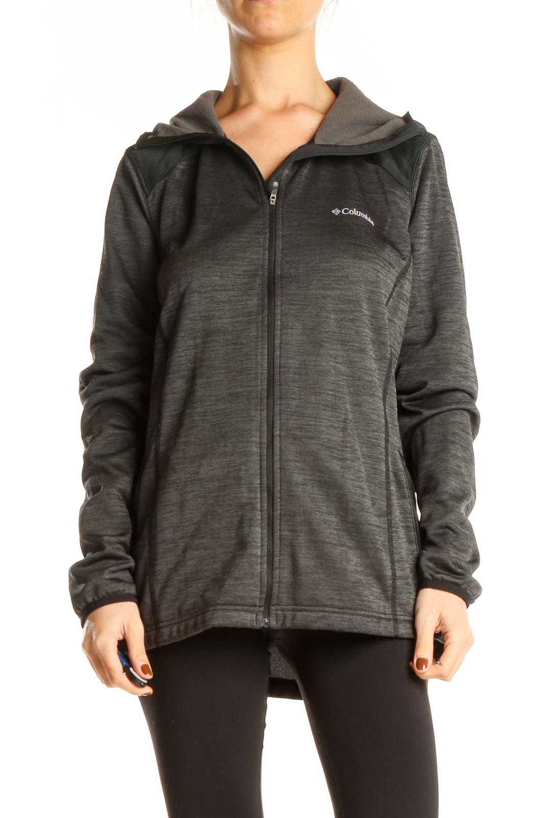 Gray Activewear Jacket Front