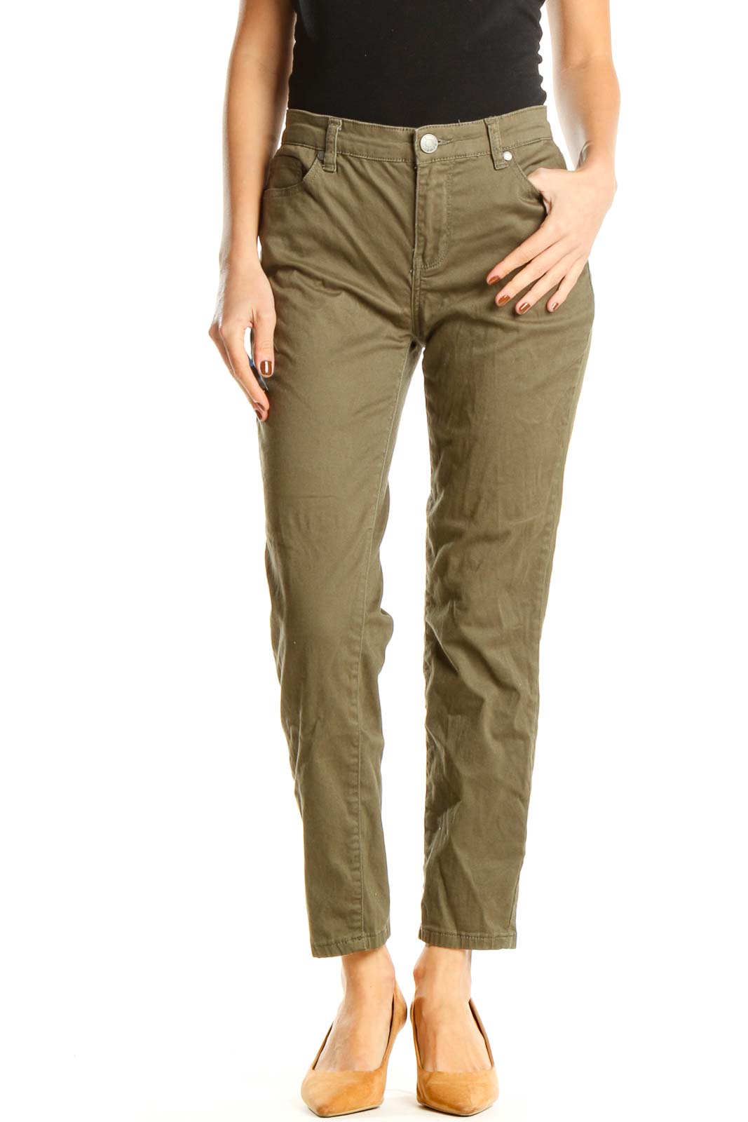 Brown Casual Pants Front