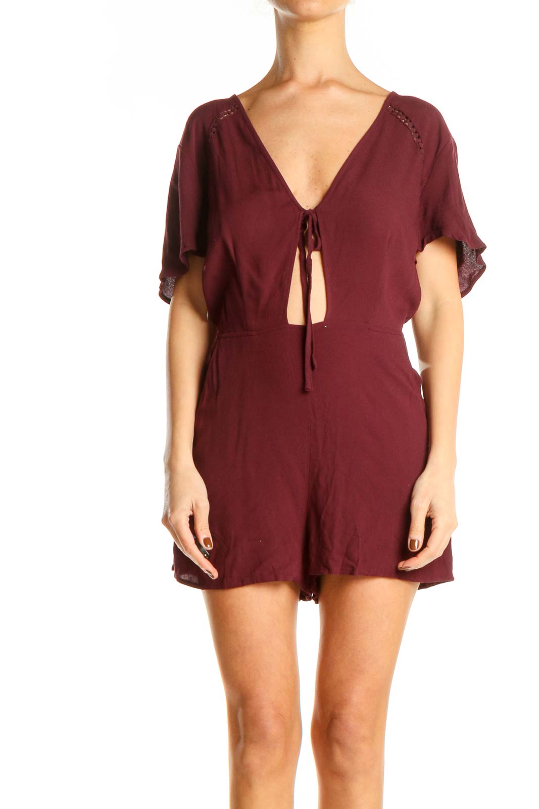 Red Romper Front