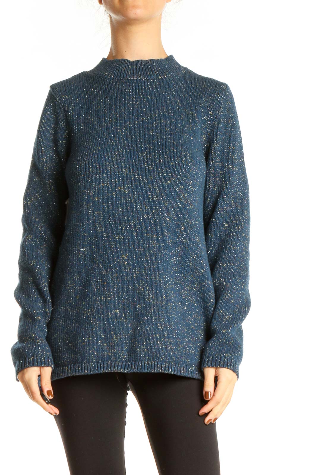 Blue All Day Wear Sweater Front