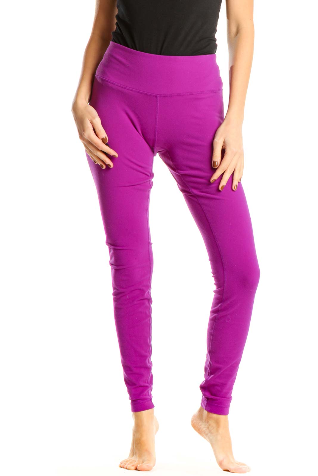 Purple Activewear Leggings Front