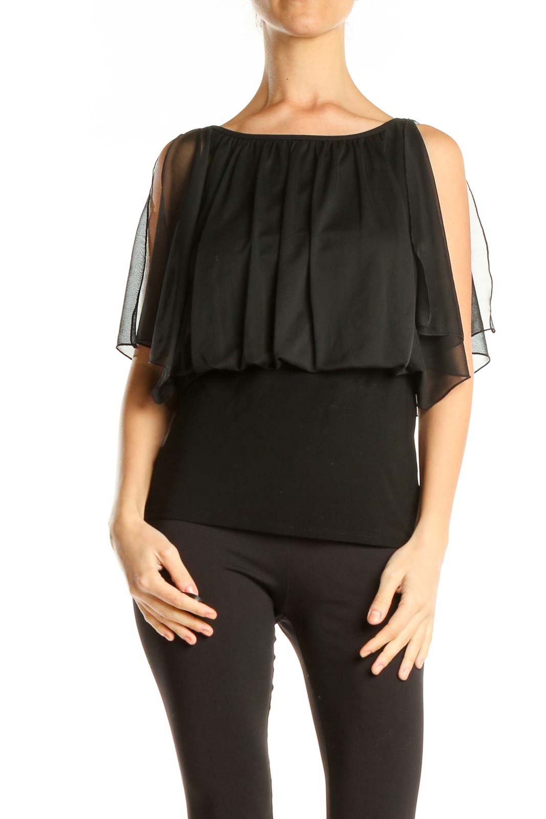 Black Party Top Front