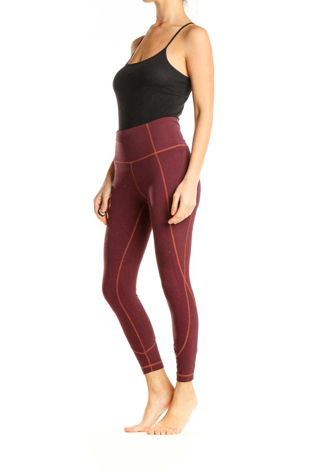 Red Activewear Leggings Unknown | SilkRoll
