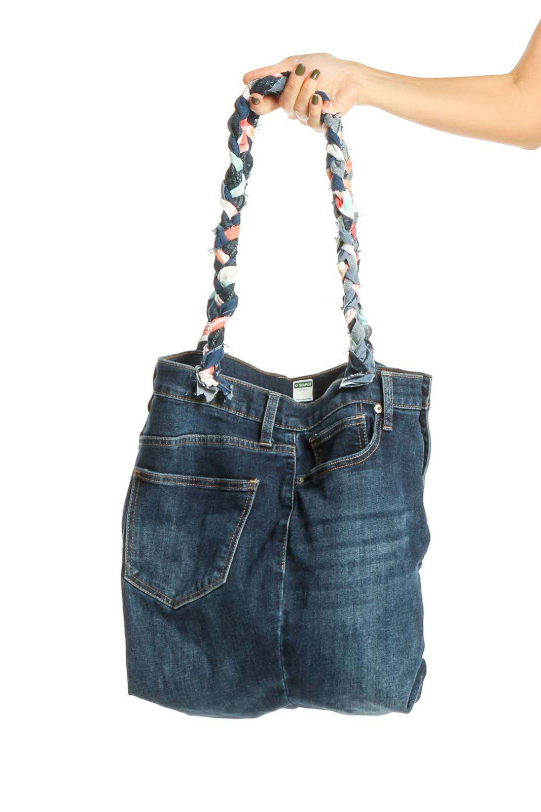 Reworked: Blue Denim Tote Bag  from Donated Denim Front