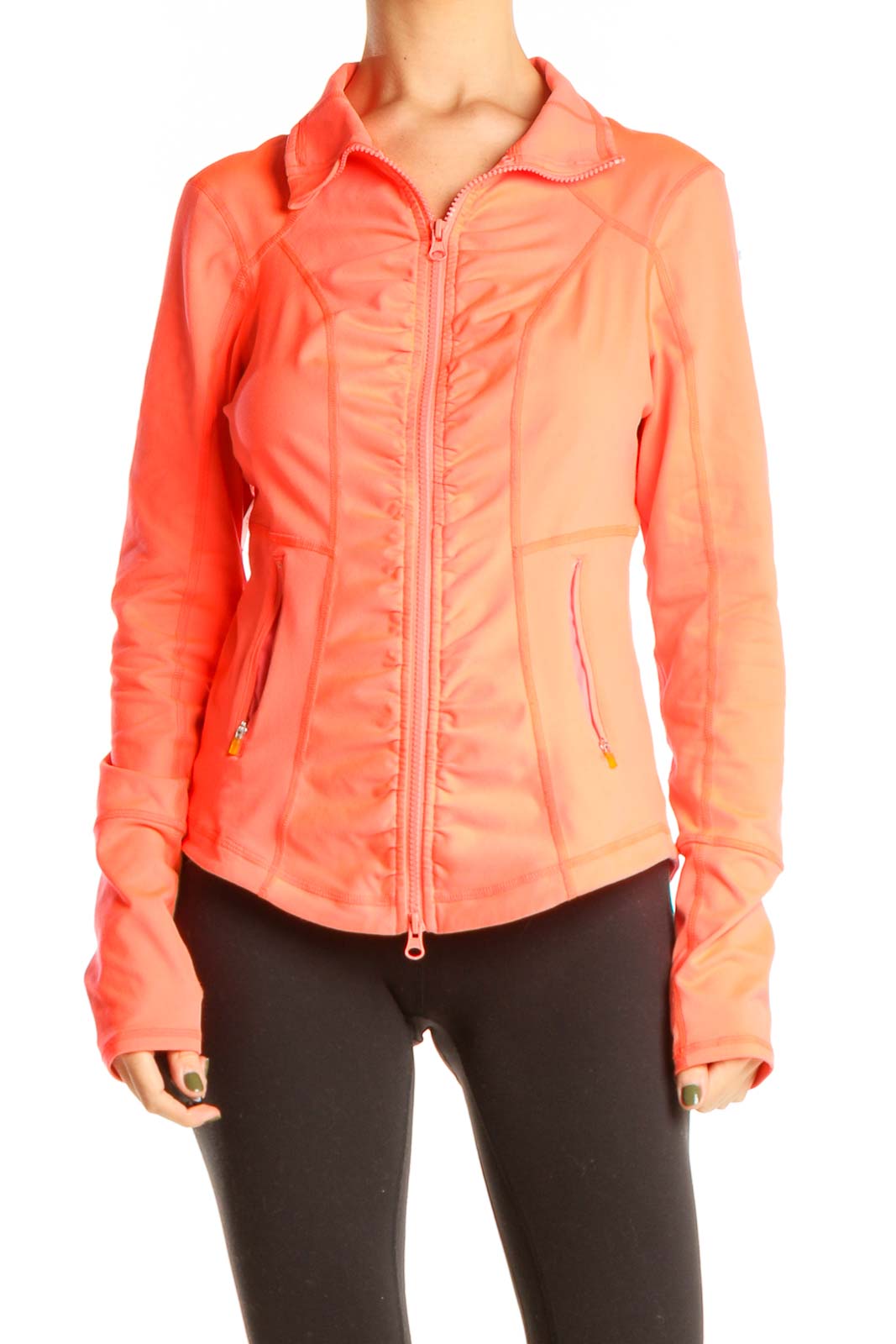 Orange Activewear Jacket Front