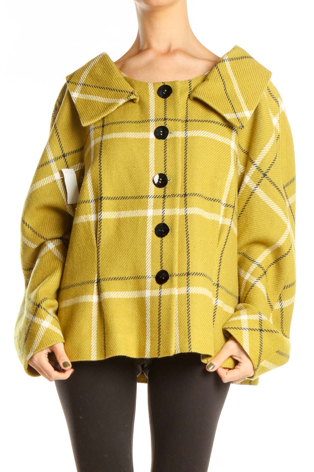Yellow Plaid Jacket Front