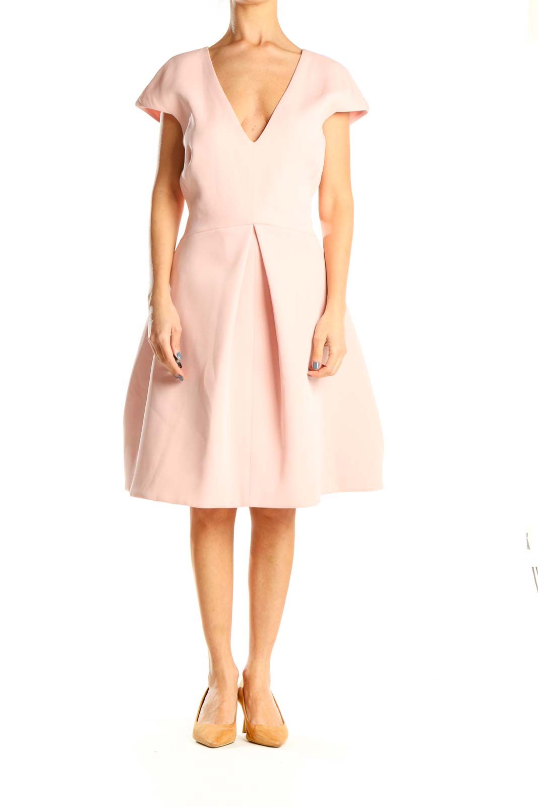 Halston heritage pink outlet dress