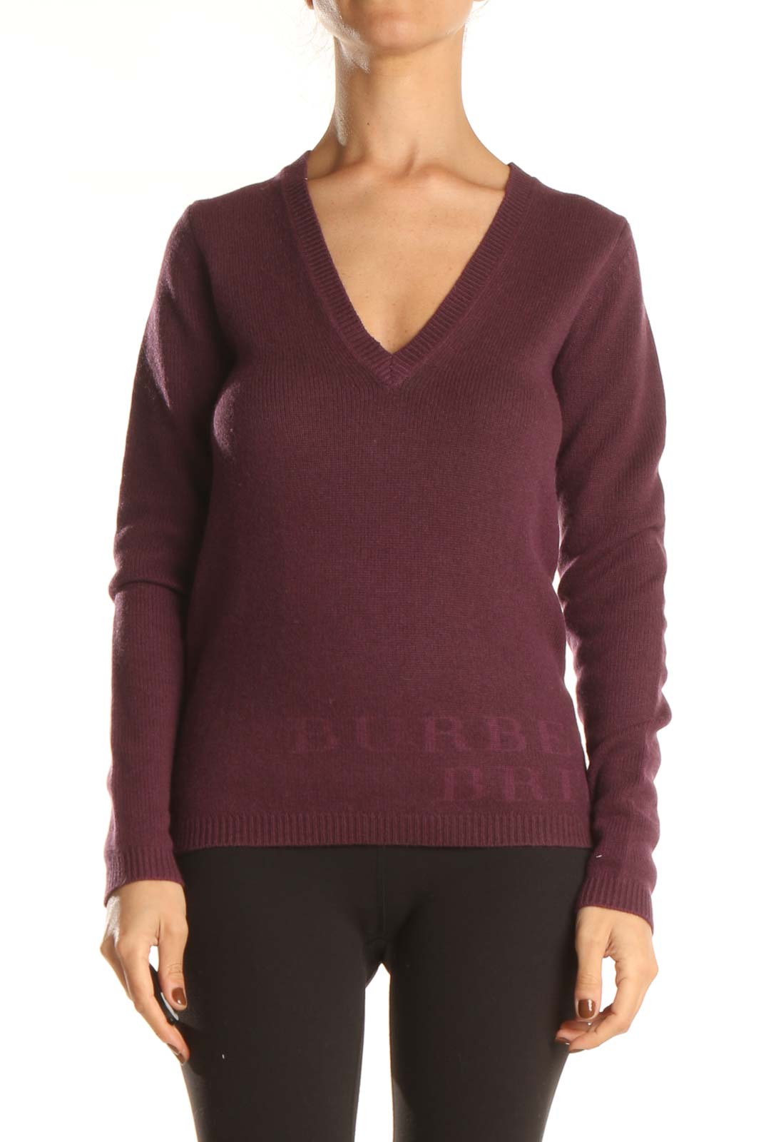 Purple Classic Sweater Front