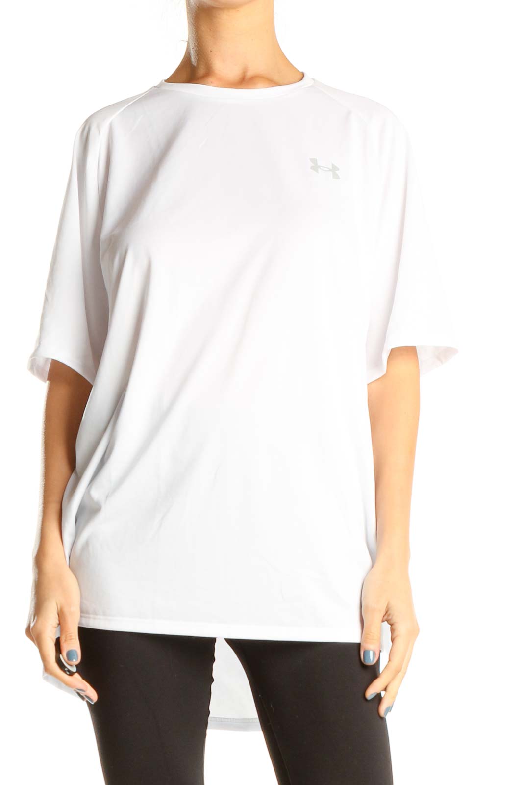 White Activewear Top Front