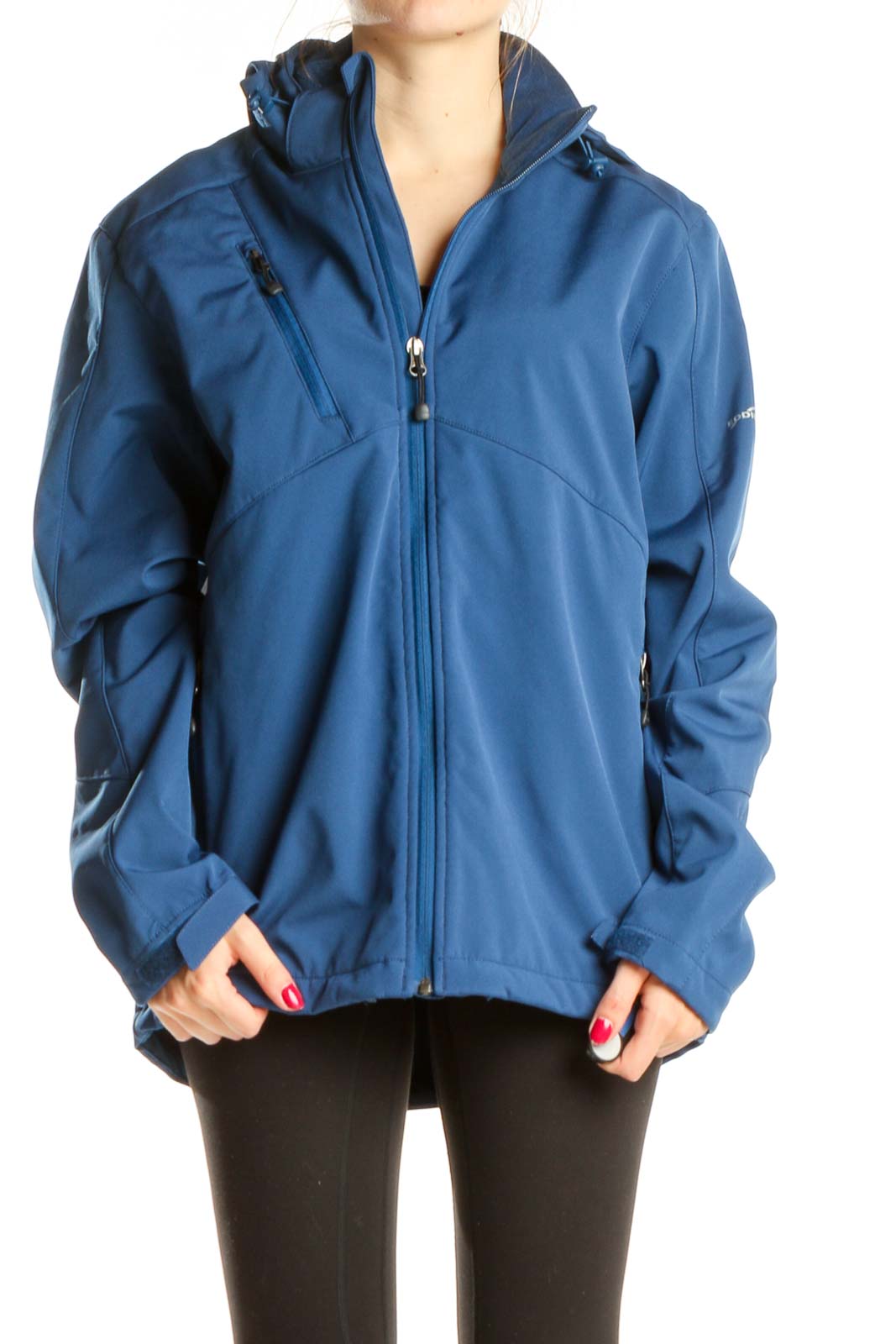 Blue Rain Jacket Front
