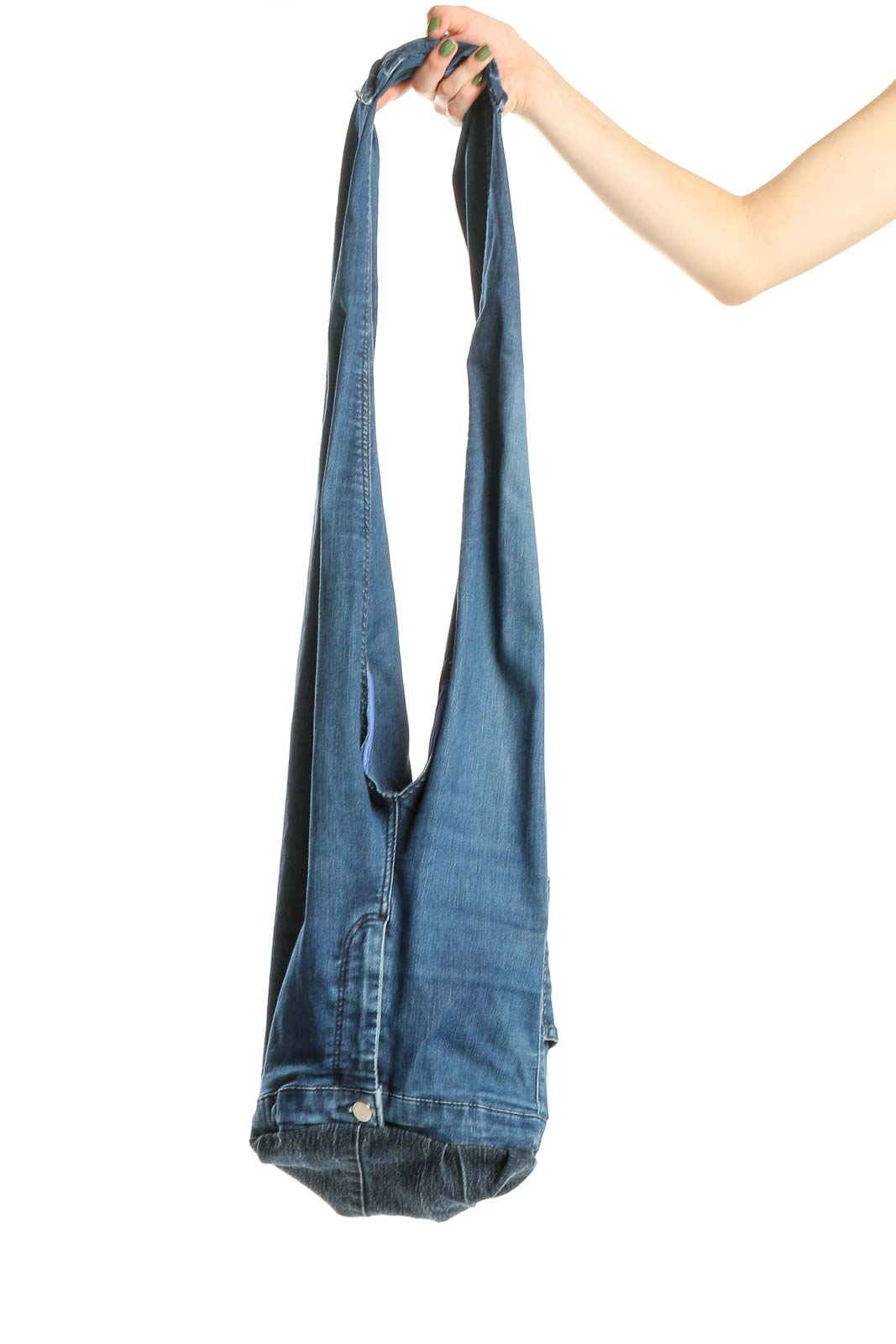 Blue Jeans Reworked Bag Front