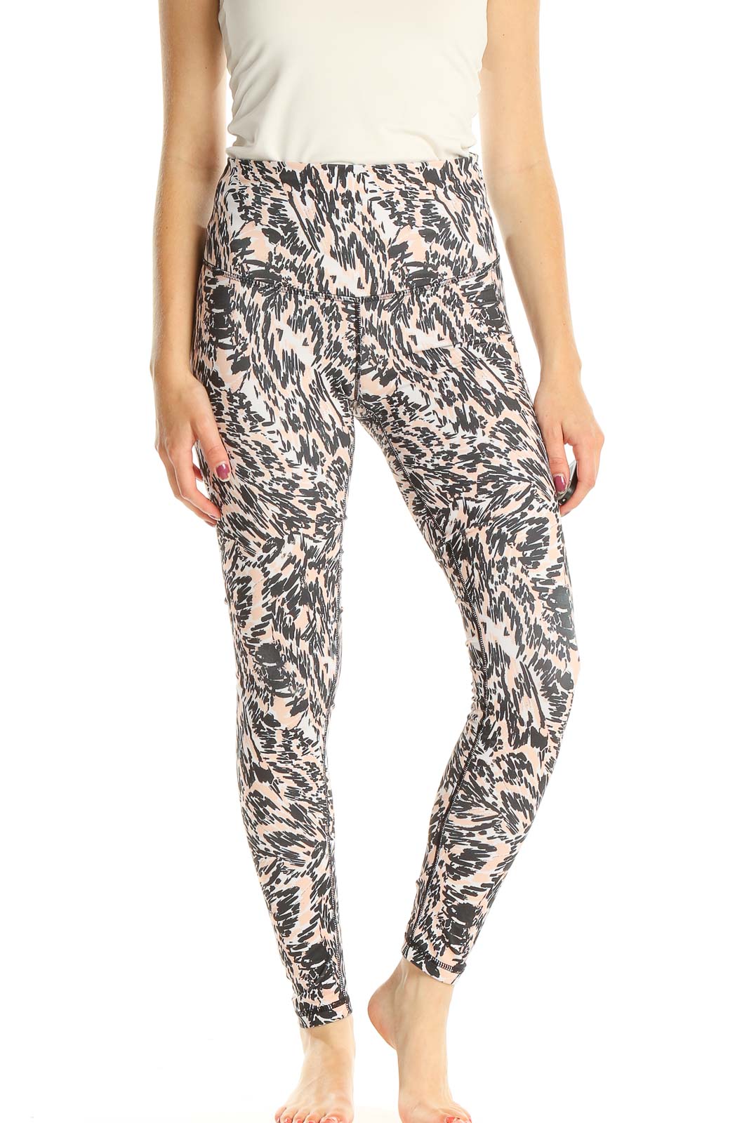 DYI - Multicolor Printed Activewear Leggings Polyester