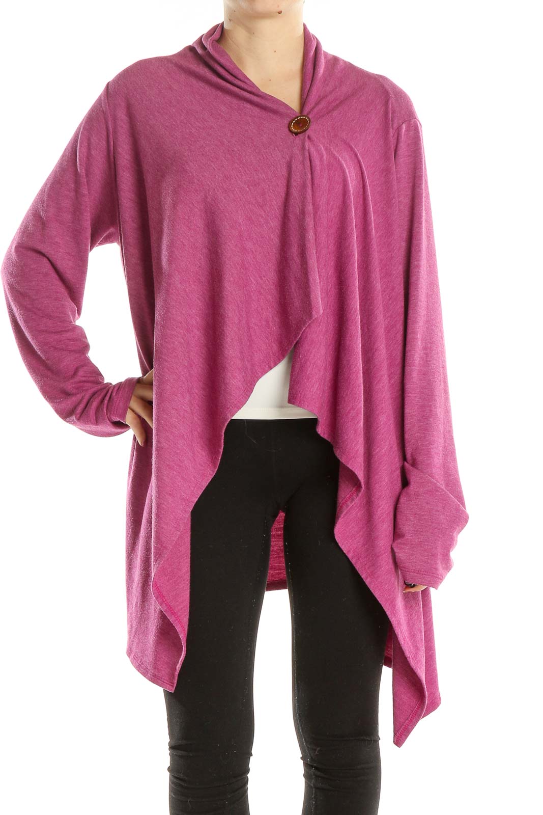 Pink All Day Wear Sweater Front