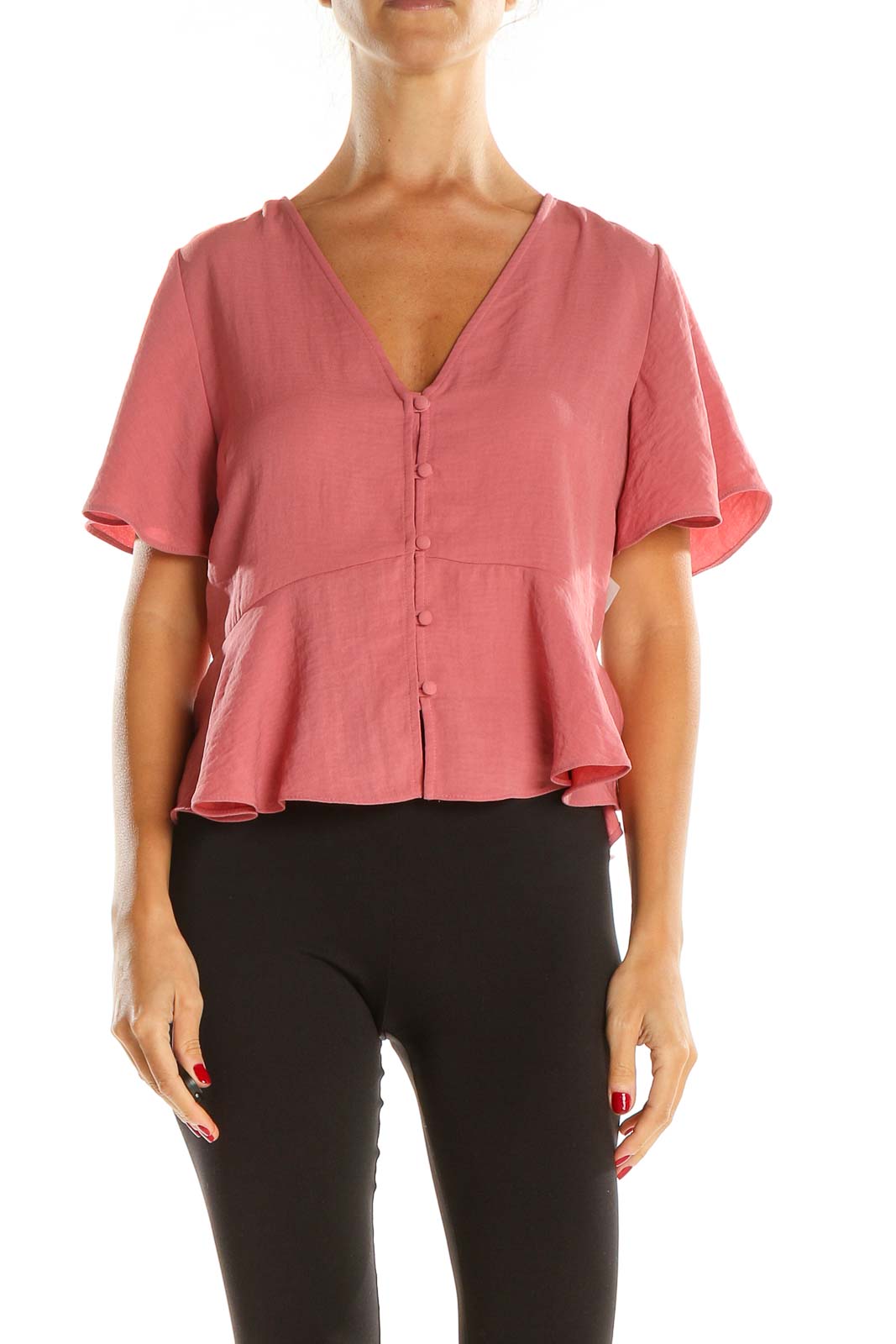 Pink Chic Blouse Front