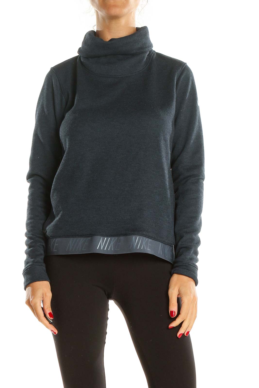 Blue Activewear Sweater Front