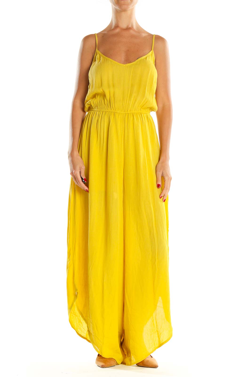 Yellow Jumpsuit Front