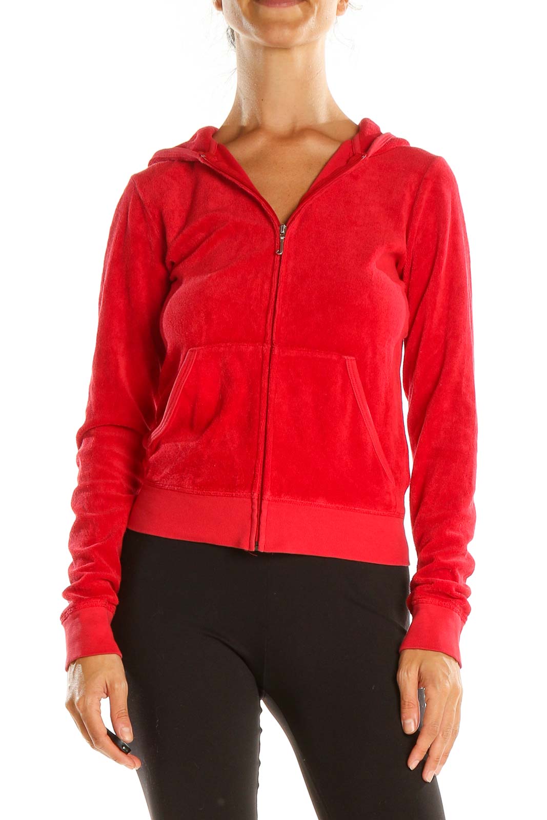Red Terrycloth Jacket Front
