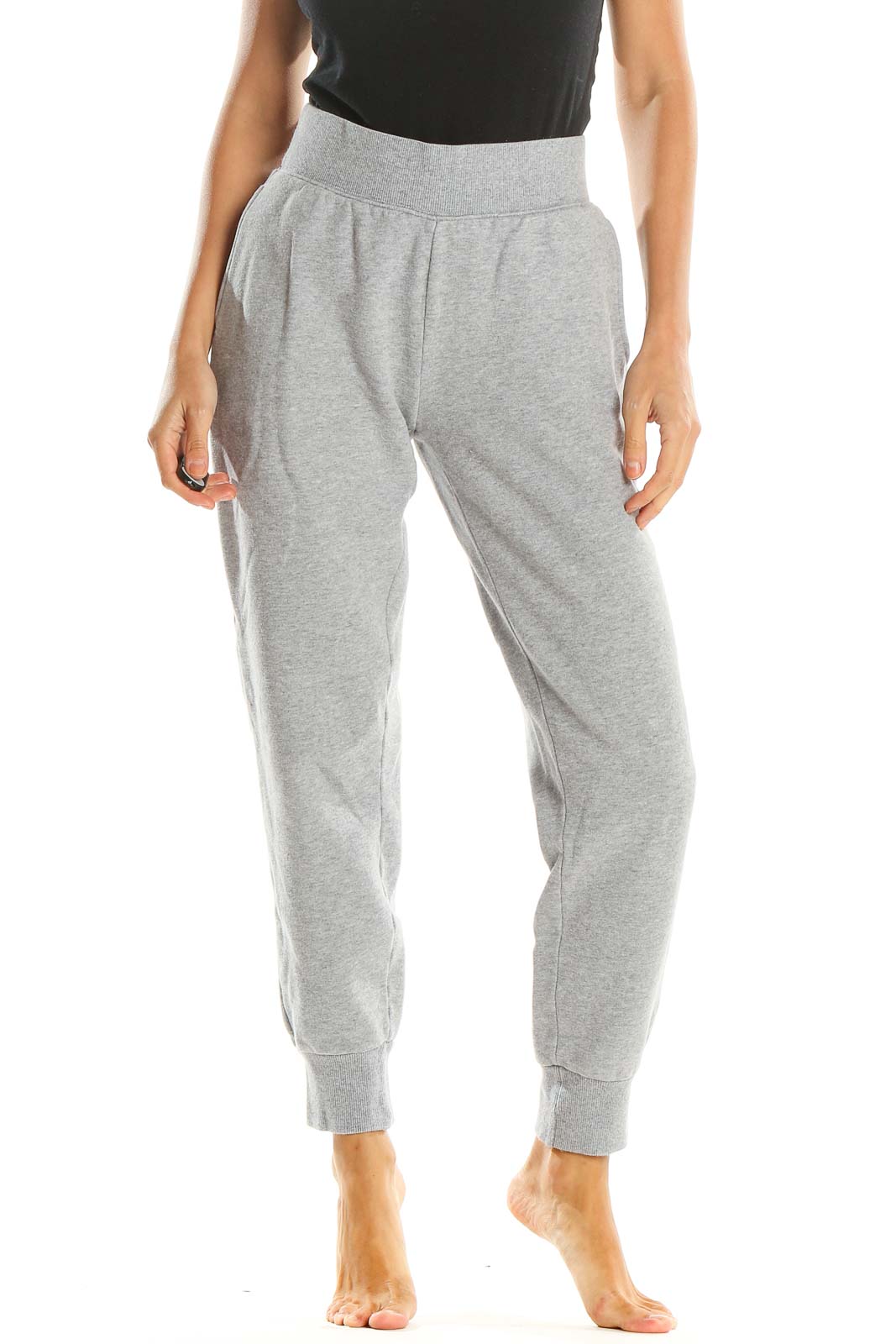 Gray Casual Sweatpants Front