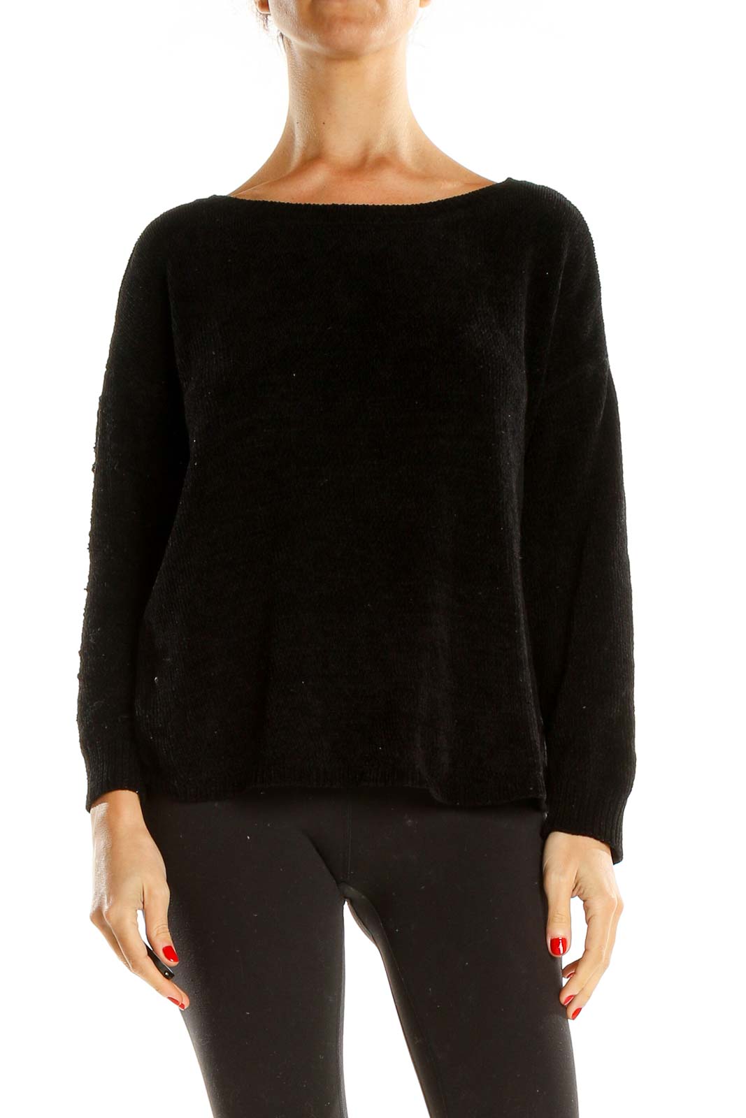 Black Classic Sweater Front