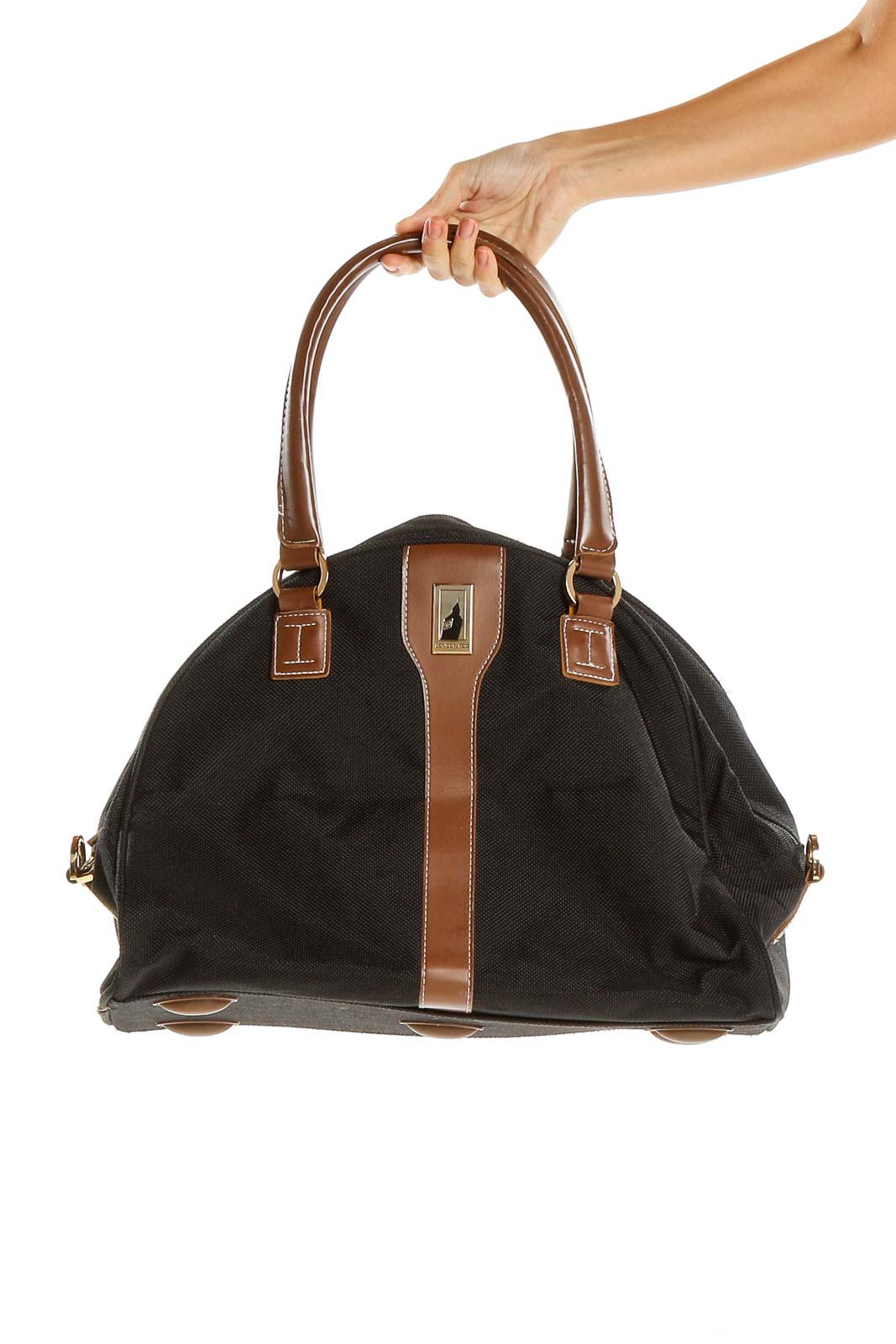 Black Satchel Bag Front