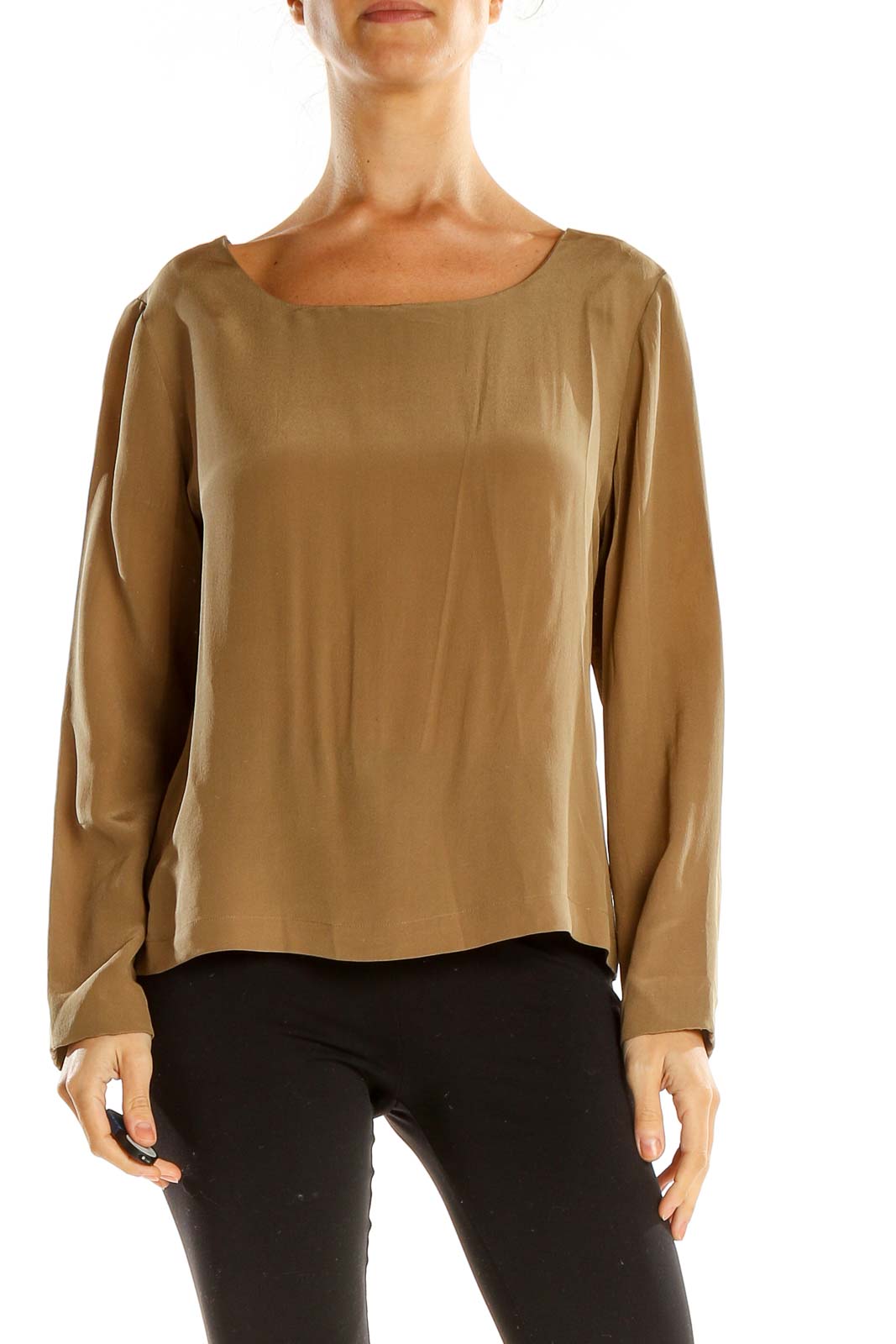 Brown Chic Blouse Front