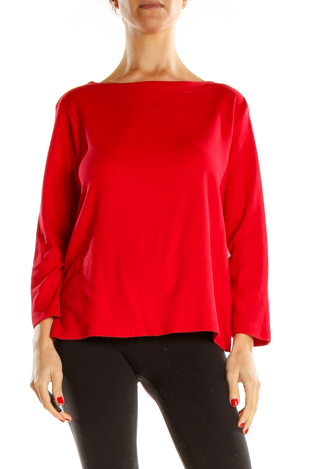 Red All Day Wear Top Front