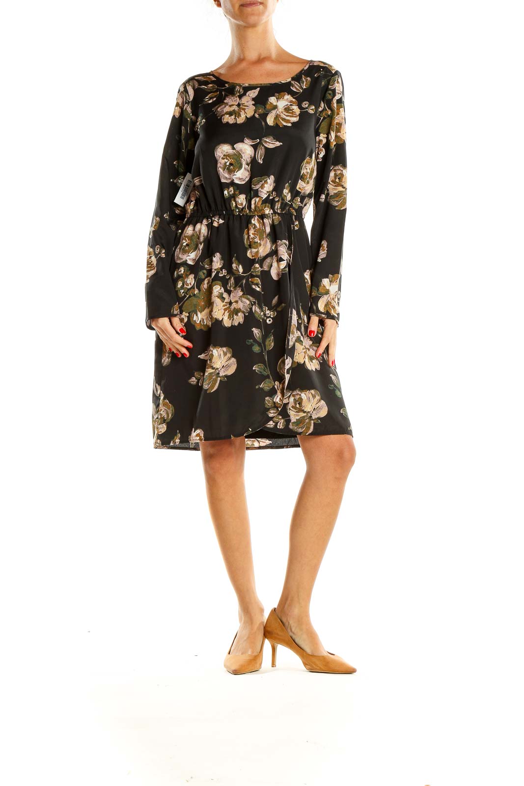 j crew floral dress long sleeve