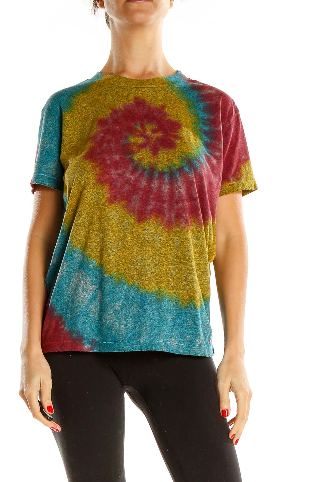 Rainbow Tie And Dye T-Shirt Front