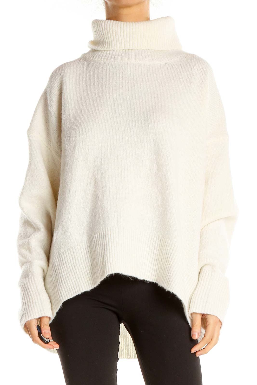 White Chic Sweater Front