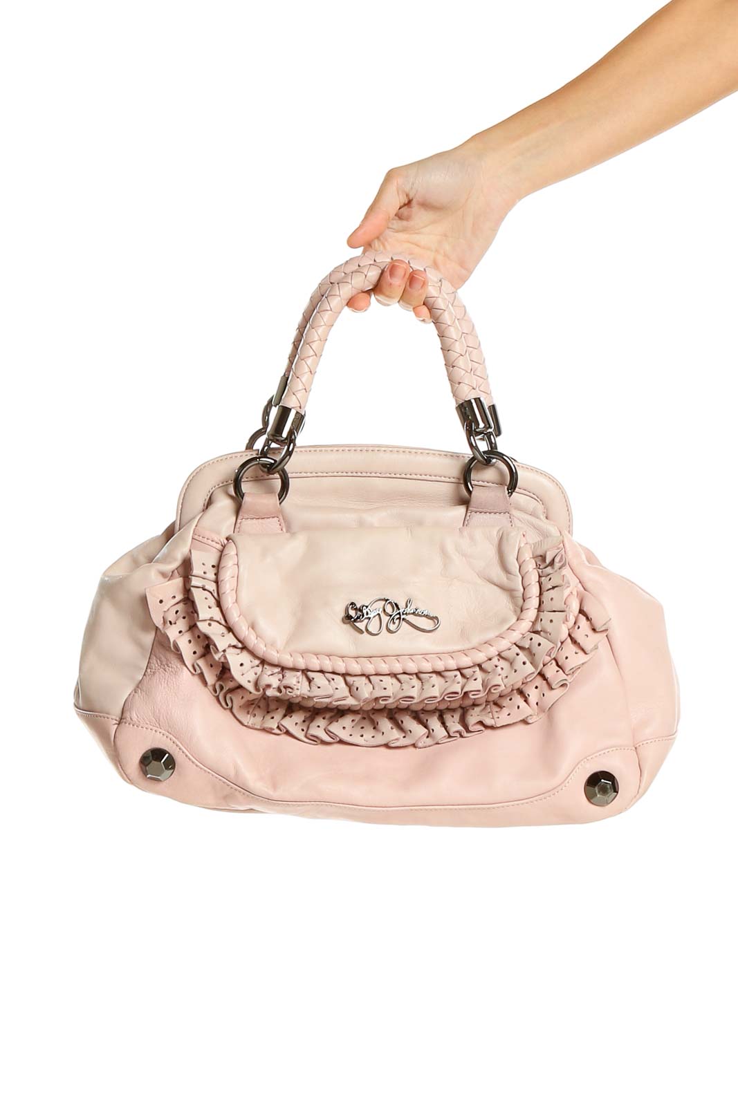 Pink Satchel Bag Front