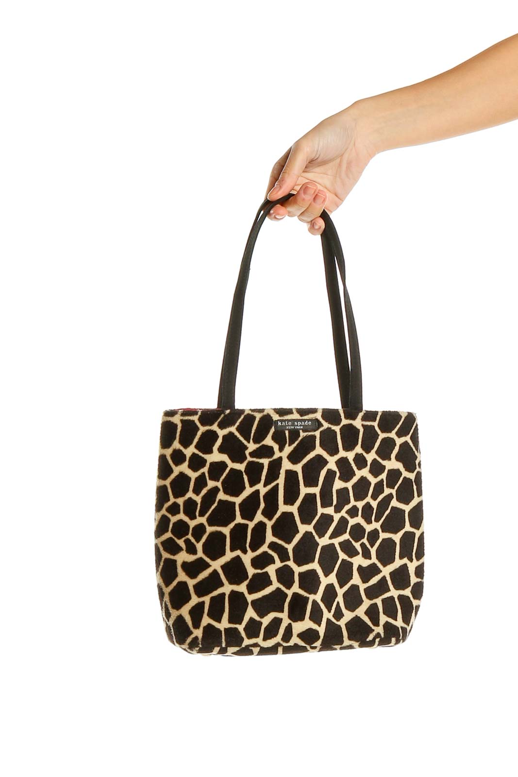 Kate Spade New York: Beige Brown Animal Print Shoulder Bag | Silkroll