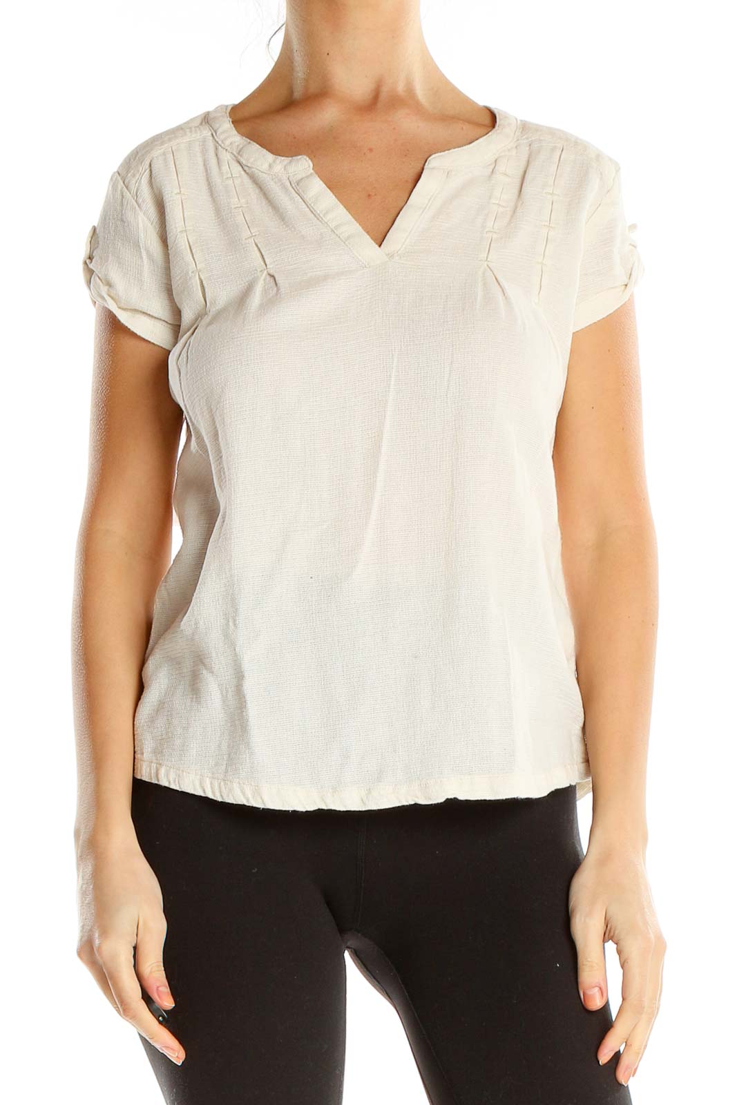 Beige All Day Wear Top Front
