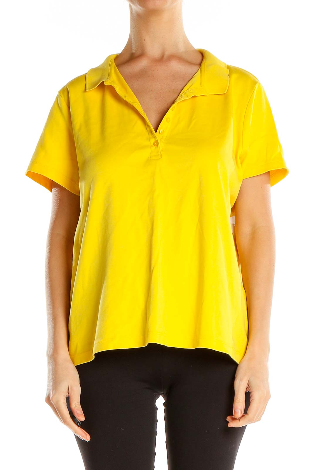 Yellow All Day Wear Polo Shirt Front
