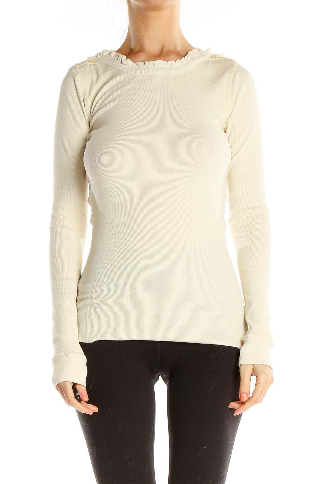 Cream Chic Top Front