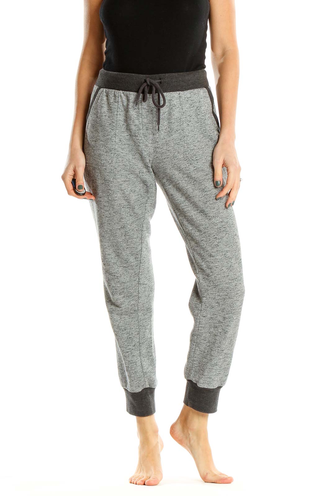 Gray Heather Casual Sweatpants Front