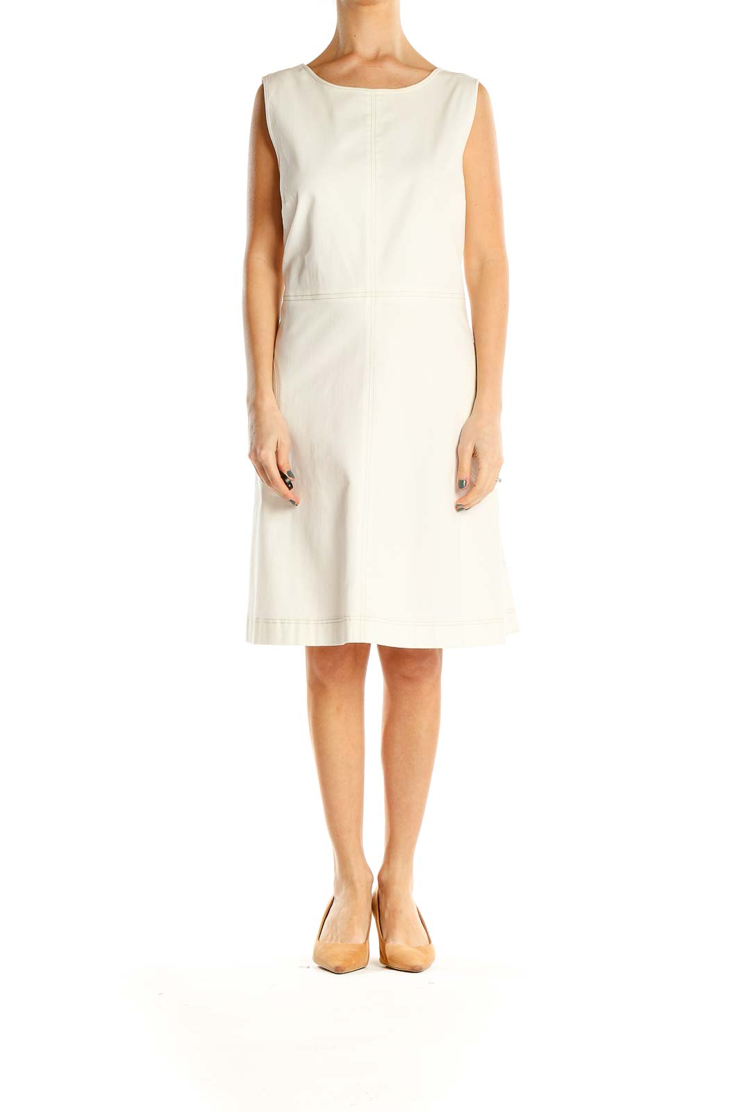 White hotsell structured dress