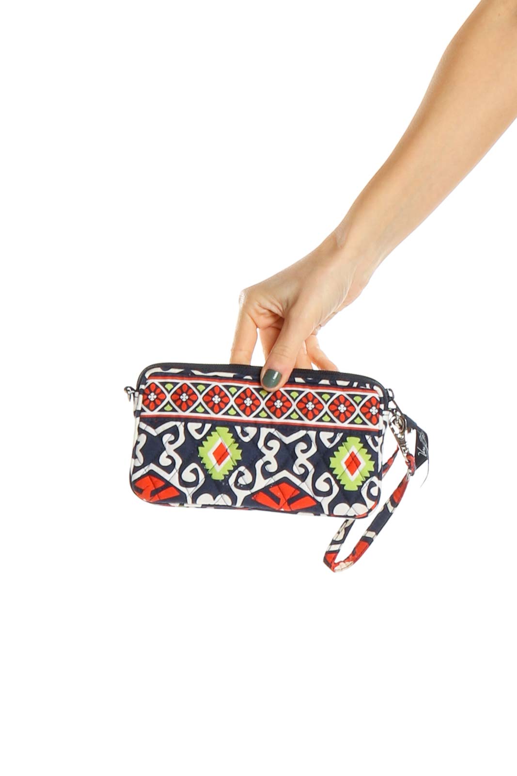 Multicolor Printed Clutch Bag Front