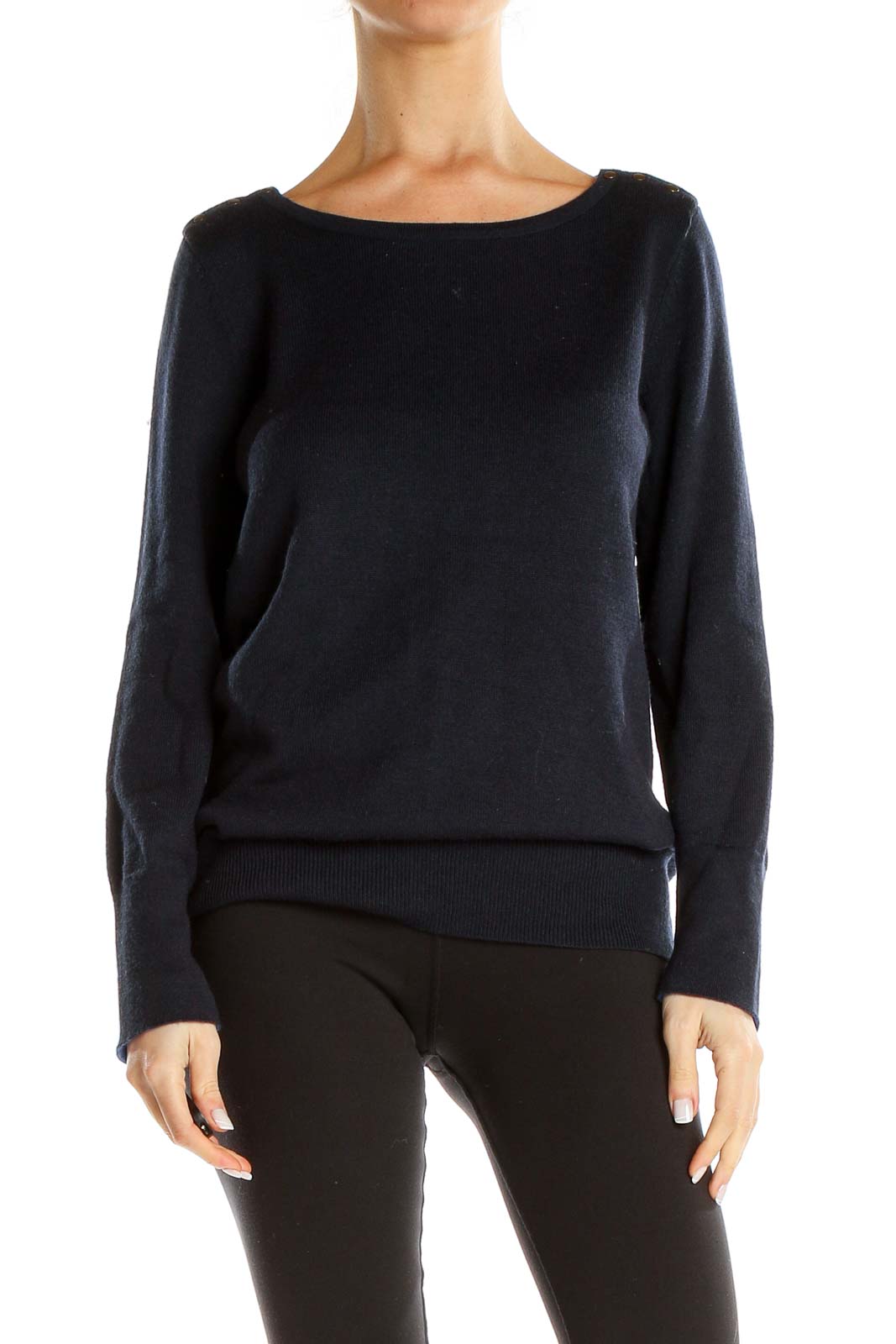 Blue Classic Sweater Front