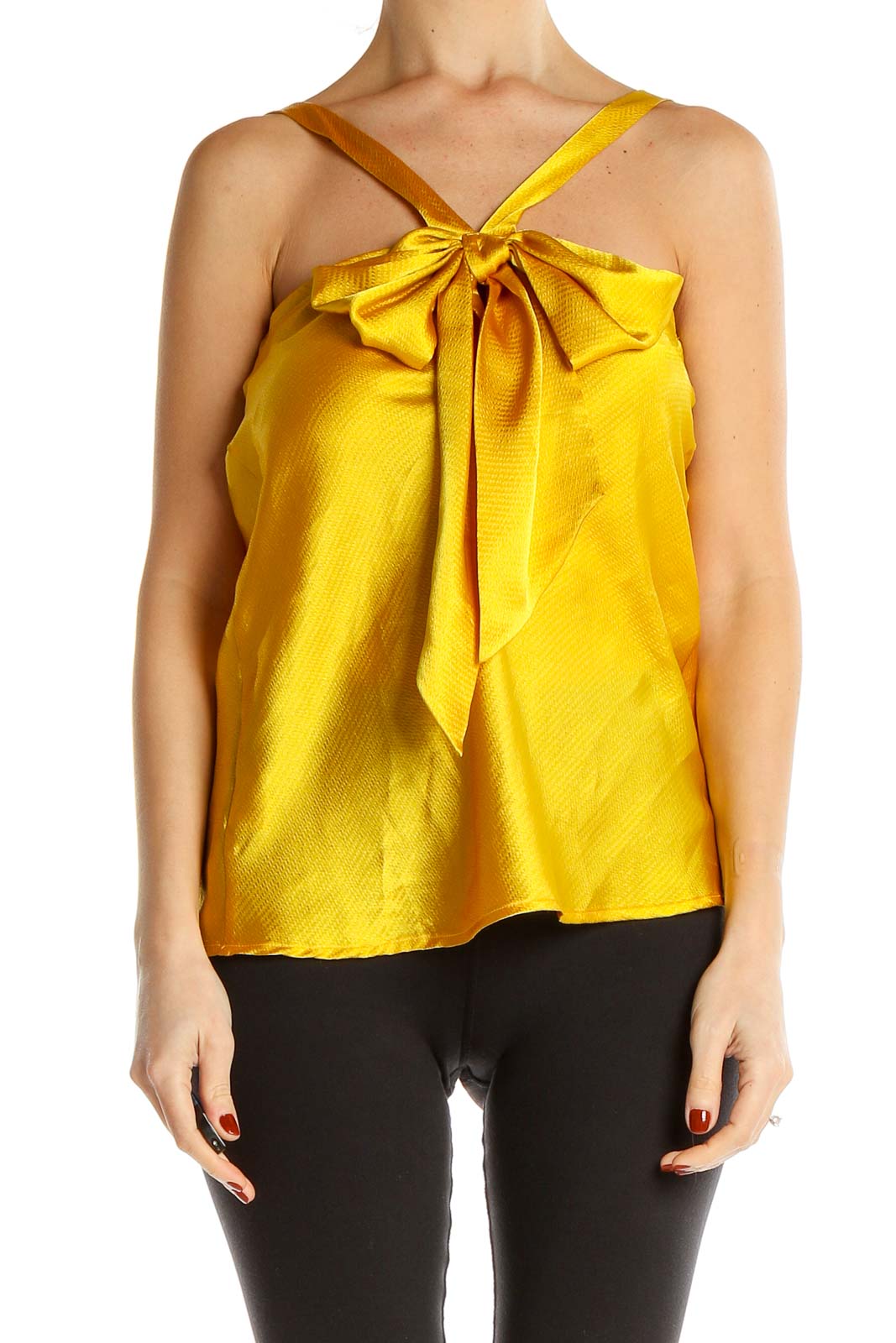 Yellow Chic Blouse Front