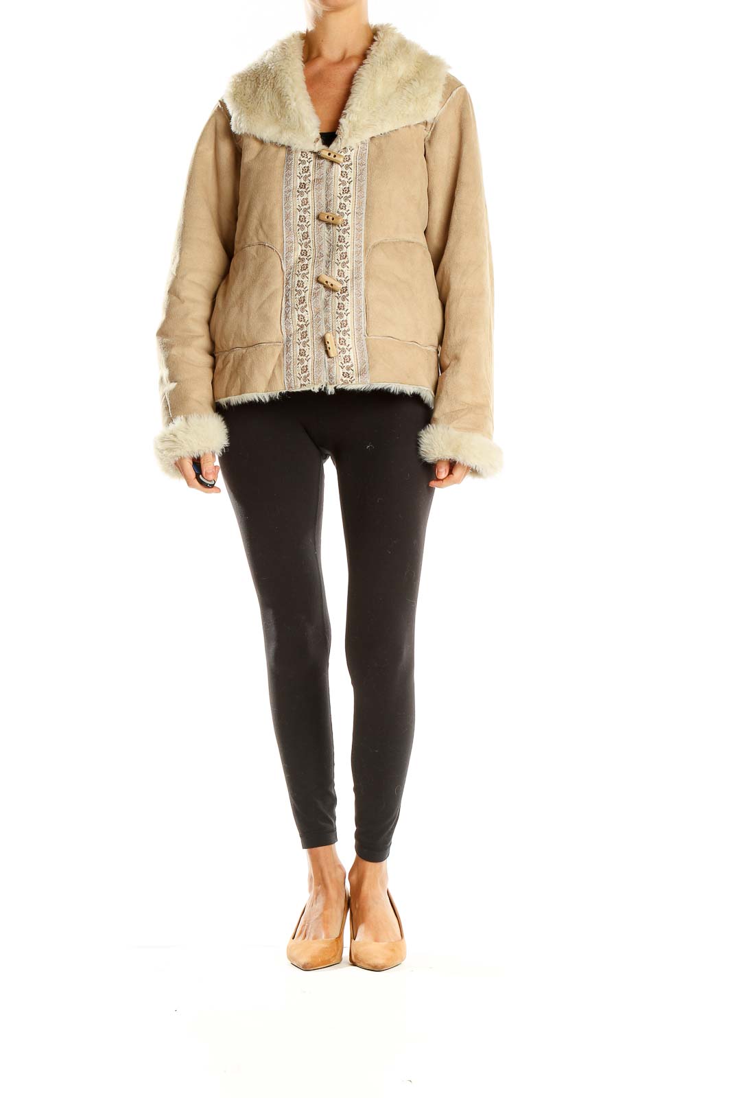 Coldwater creek faux fur on sale coat