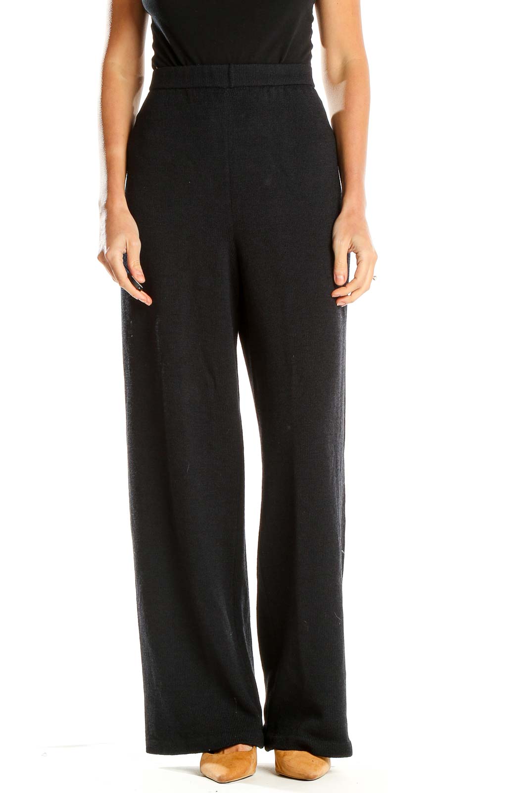 Black Classic Trousers Front