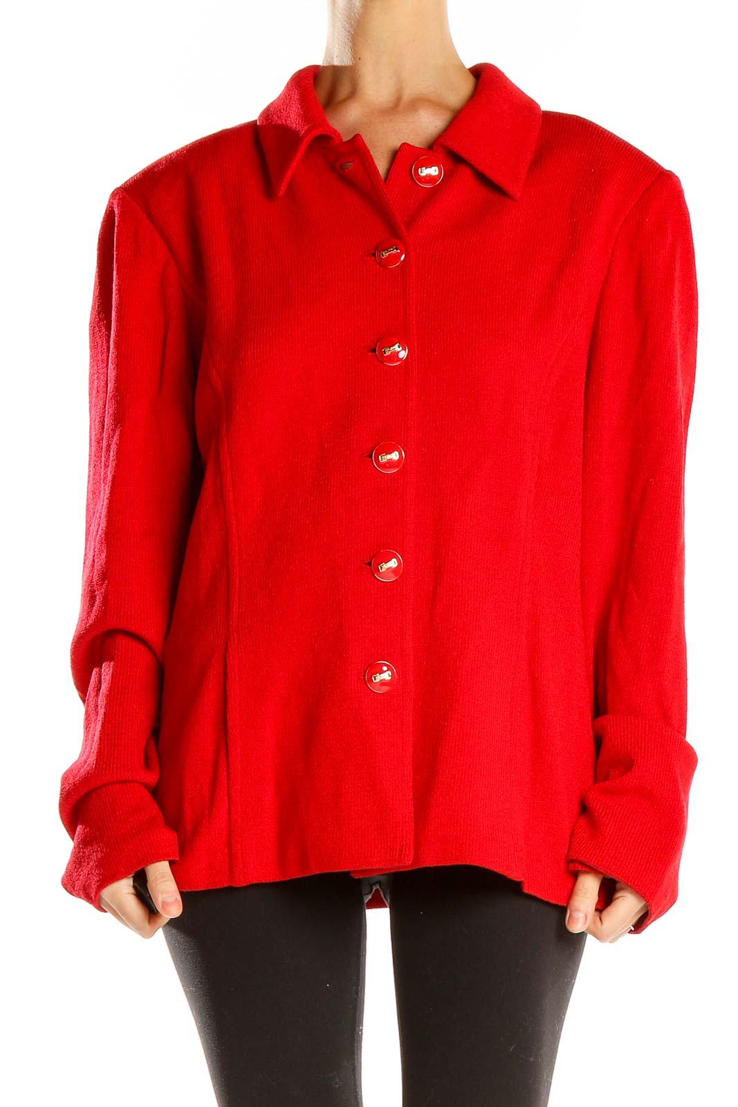Red Vintage Coat Front